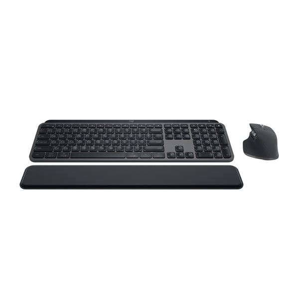 Logitech MX Keys S Combo - Performance Wireless Keyboard and Mouse with Palm Rest, Customizable Illumination, Fast Scrolling, Bluetooth, USB C, for Windows, Linux, Chrome, Mac Logitech
