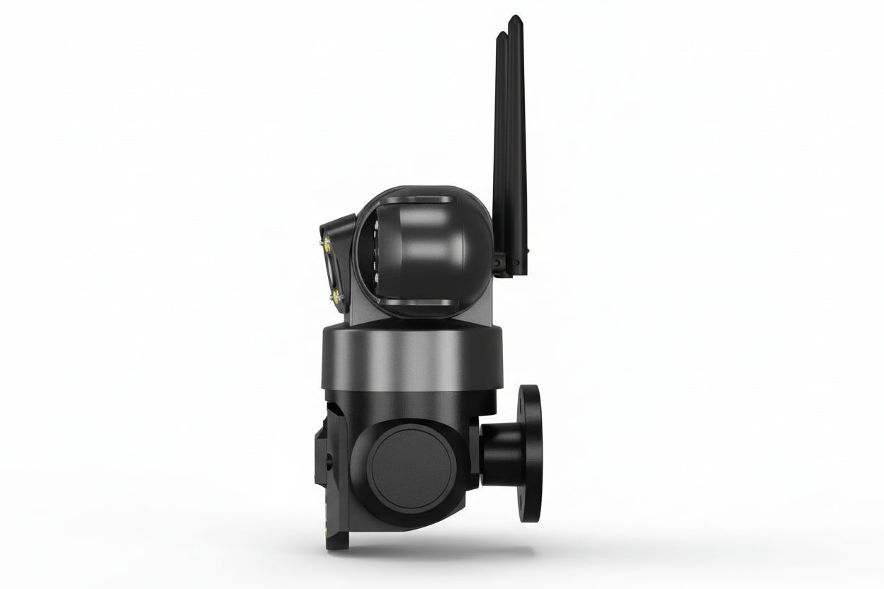 15MP WiFi PTZ Outdoor Security Camera – Triple Lens, 3-Screen View, 10X Zoom, Human Detection, IP Cam Pristine - Refurbished
