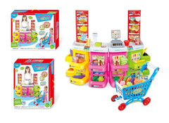 Toy cash register playset for kids featuring lights, music, and a simulated supermarket experience. Tristar Online