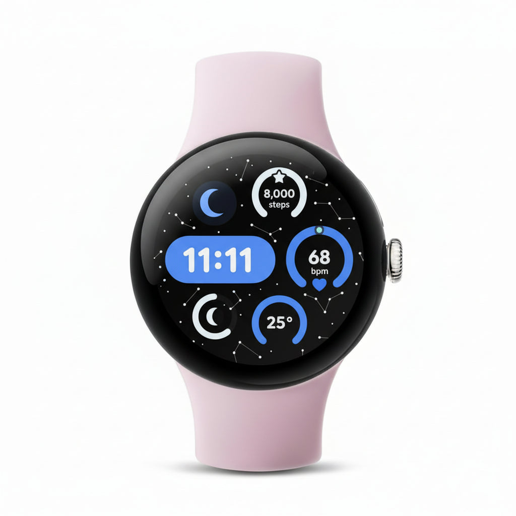 Google Pixel Watch 3 41 mm LTE - Matte Black Case - Obsidian Band, Champagne Gold Case - Hazel Band, Silver Case - Rose Quartz Band Google