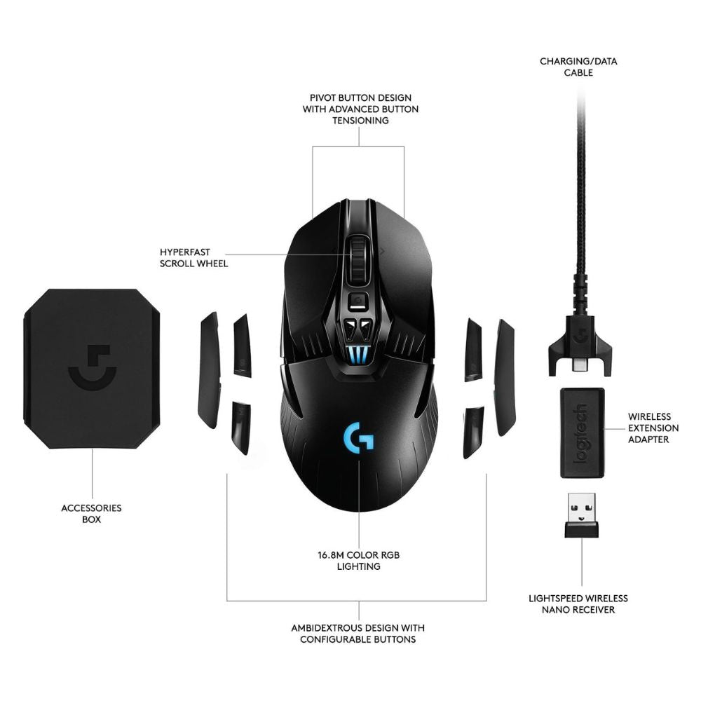 Logitech G903 Lightspeed - Wireless Gaming Mouse