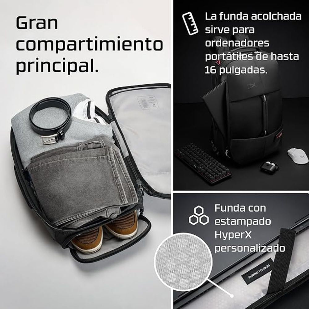 HyperX Knight Backpack – Black Gaming & Laptop Backpack