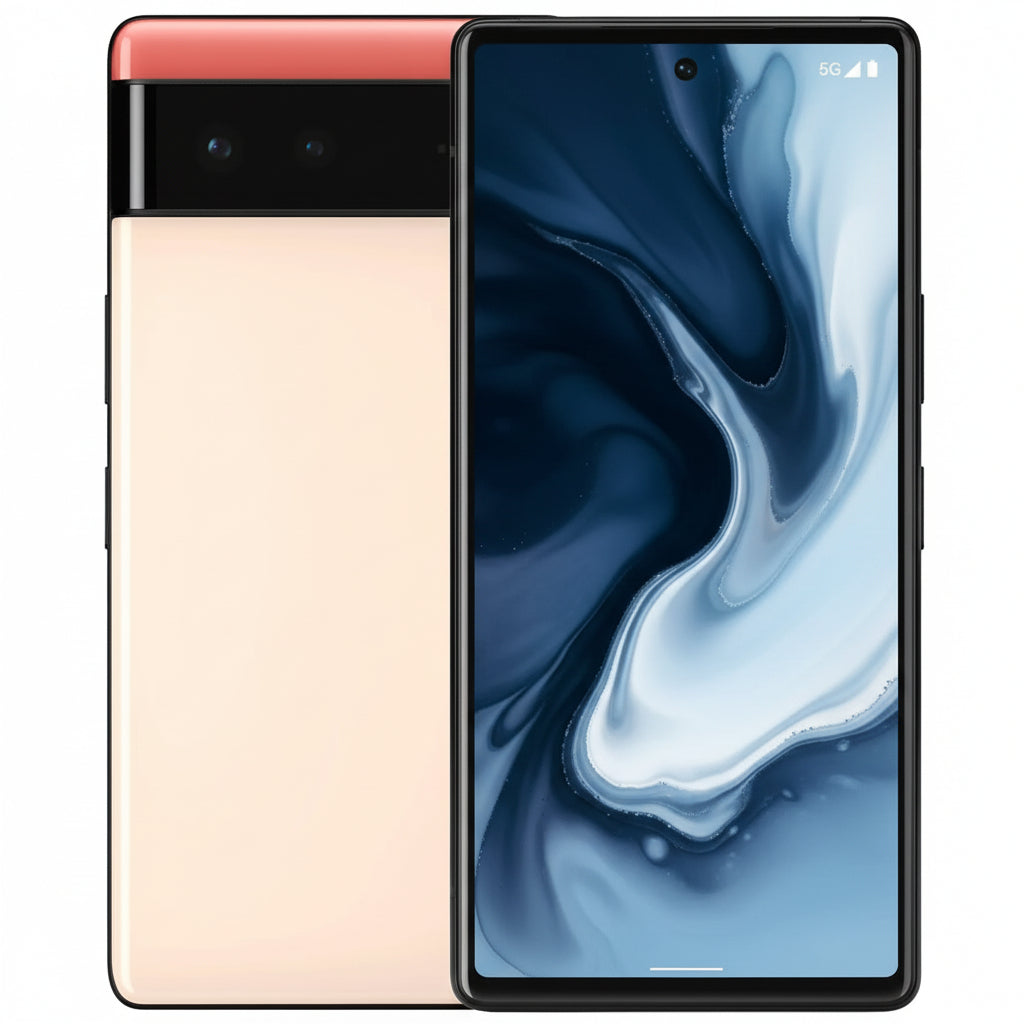 Google Pixel 6 XL - 128GB, 256GB - 5G Smartphone - Stormy Black, Sorta Seafoam - Kinda Coral - Acceptable - Refurbished Google