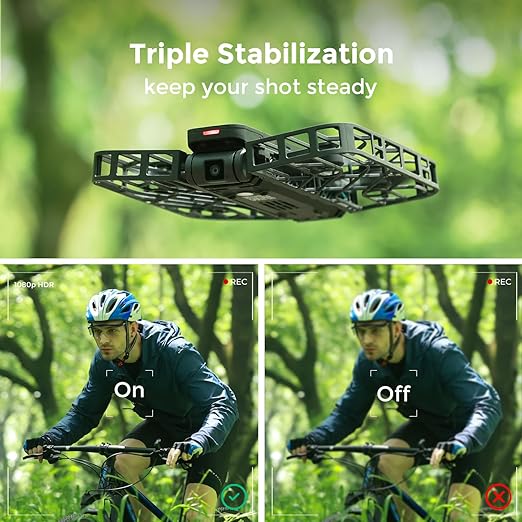 HoverAir X1 Combo Pocket-Sized Self-Flying Camera Drone - Black HoverAir