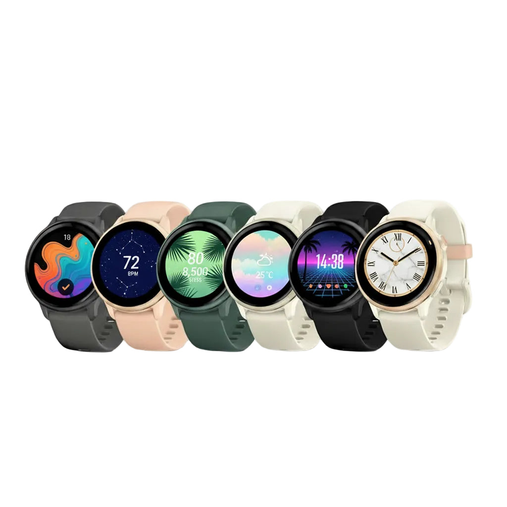 Garmin vívoactive 6 GPS Smartwatch, Lunar Gold with Bone Band