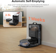 Roborock Q8 Max+ Plus Robot Vacuum & Mop Cleaner with Self-Emptying - Black Roborock