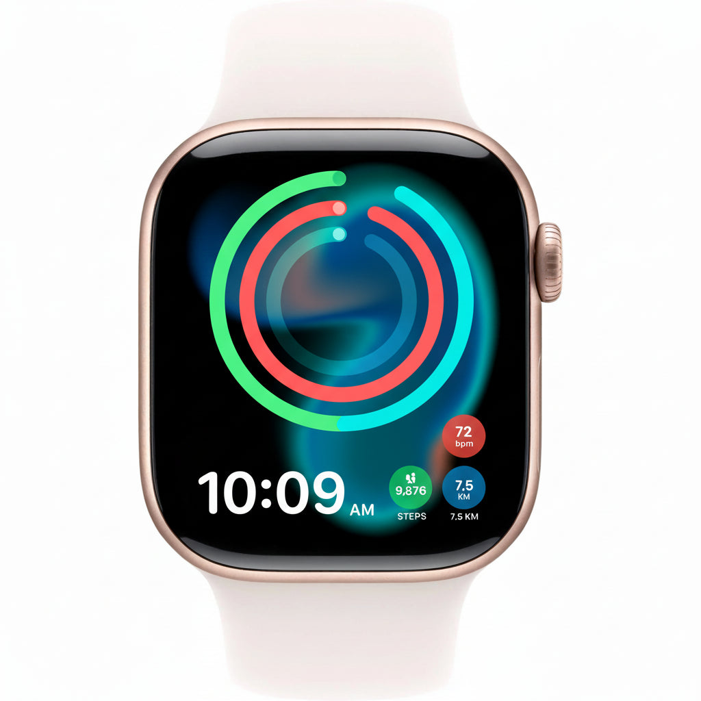 Apple Watch Series 11 42mm Rose Gold Aluminium Case Blush Band (S) GPS + Cellular 64GB Smartwatch Telstra