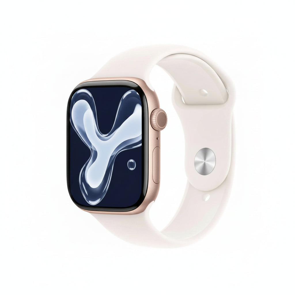 Apple Watch Series 11 46mm, 42mm GPS + Cellular Aluminium Case – Jet Black, Space Grey, Silver, Rose Gold with Sport Band (M/L) Smartwatch (Copy) Apple