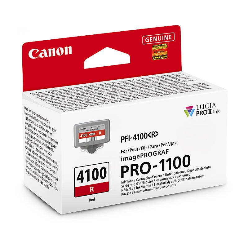Canon PFI4100 Red Ink Cart Canon