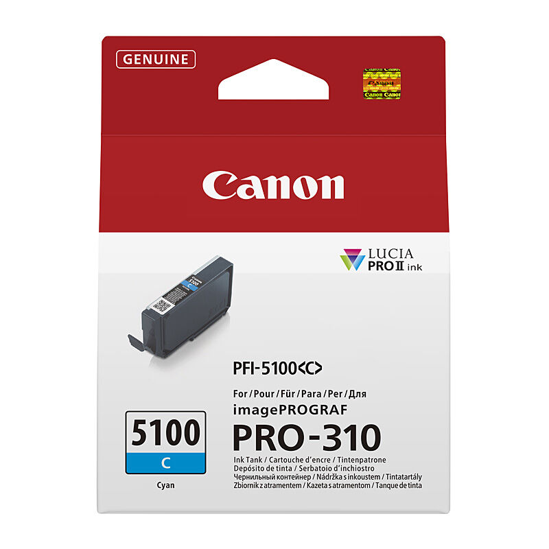 Canon PFI5100 Cyan Ink Cart Canon