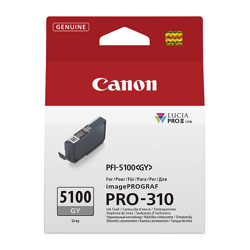 Canon PFI5100 Grey Ink Cart Canon