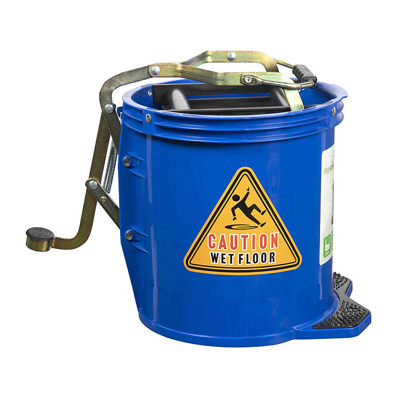 Clnlnk H/D Mop Bkt Wrg 16L Blu Cleanlink