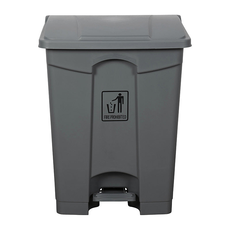 Clnlnk Rubsh Bin W/Pdl68L Gry Cleanlink