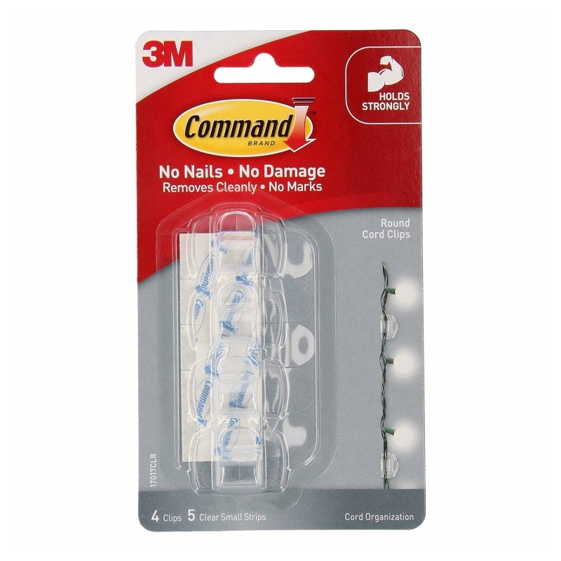 CMD Cord Clip 17017CLR Pk4 Bx6 Command