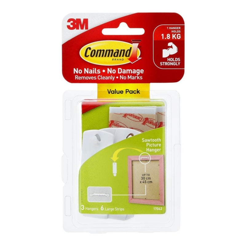 CMD Sawtooth Hanger 17042 Bx4 Command