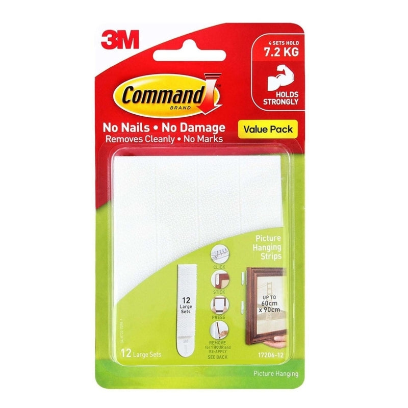 CMD Strips 17206-ES12 Pk12 Bx4 Command