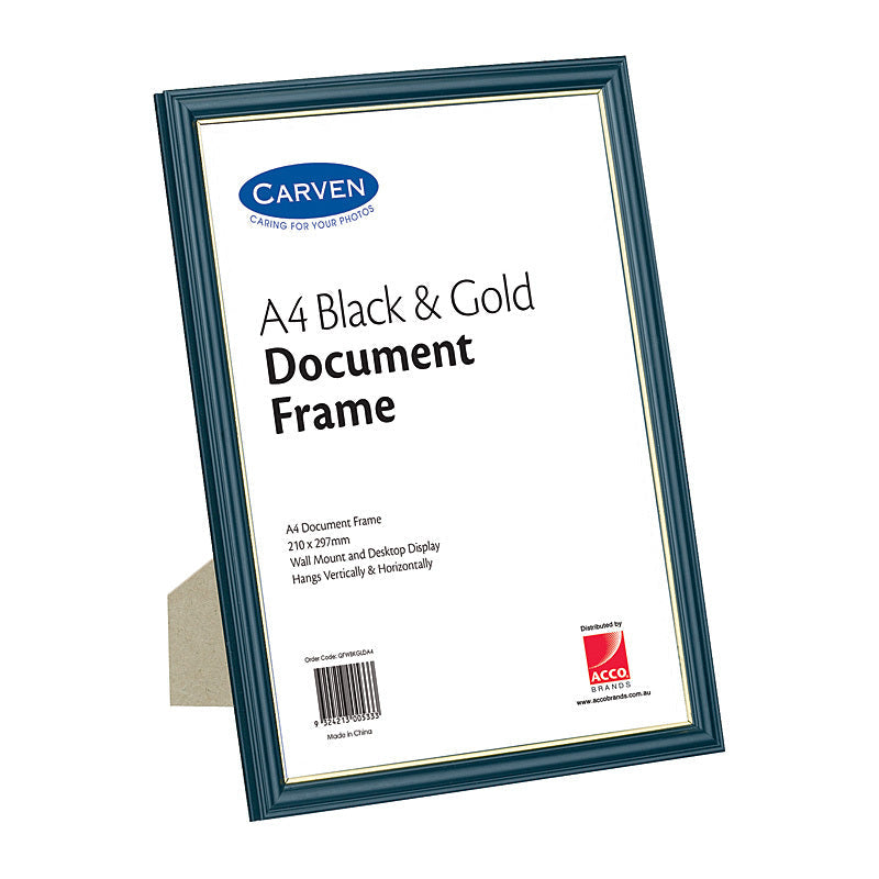 Carven Doc Frame Black/Gold A4 Carven