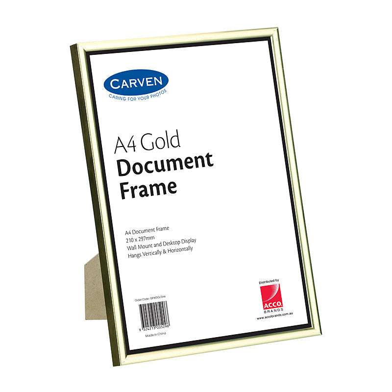 Carven Document Frame Gold A4 Carven