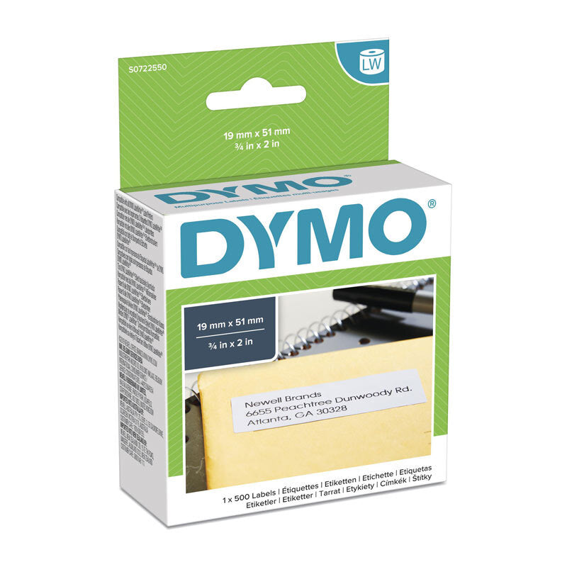 Dymo LW 19mm x 51mm White Dymo