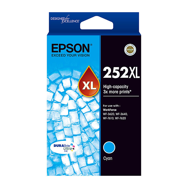 Epson 252XL Cyan Ink Cart Epson