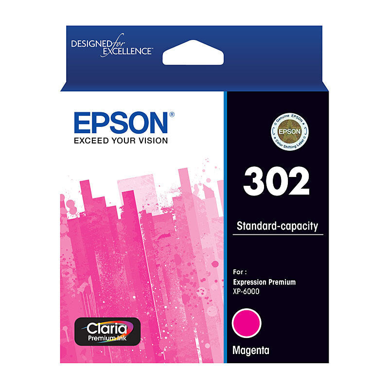 Epson 302 Magenta Ink Cart Epson