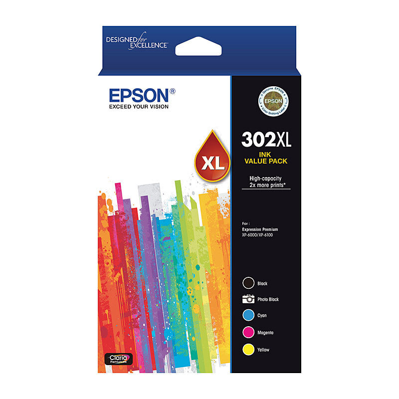 Epson 302XL 5 Ink Value Pack Epson