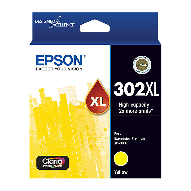 Epson 302XL Yellow Ink Cart Epson