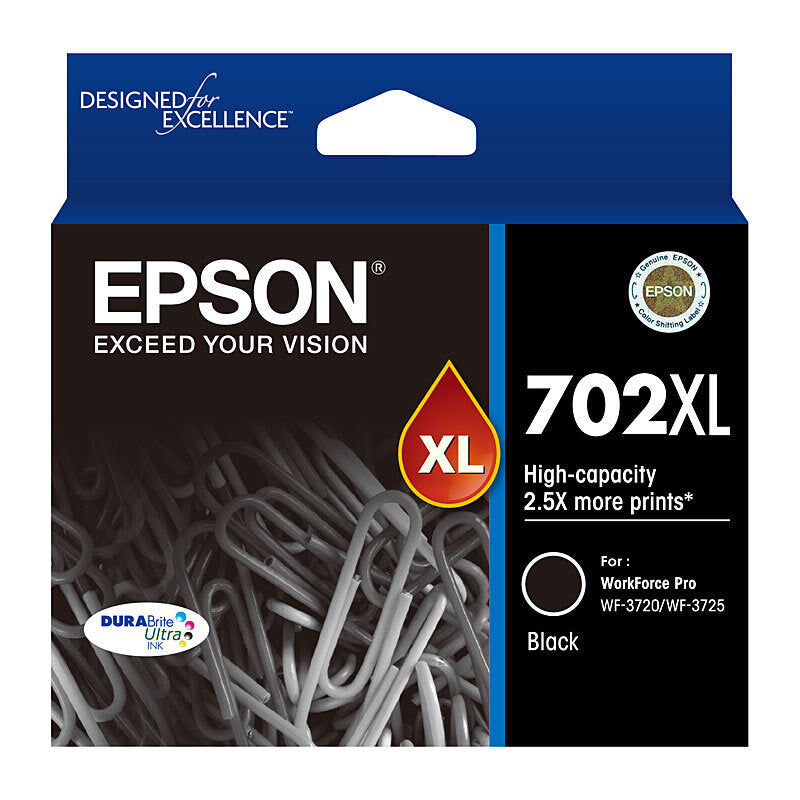 Epson 702XL Black Ink Cart Epson