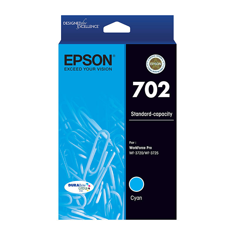 Epson 702 Cyan Ink Cart Epson