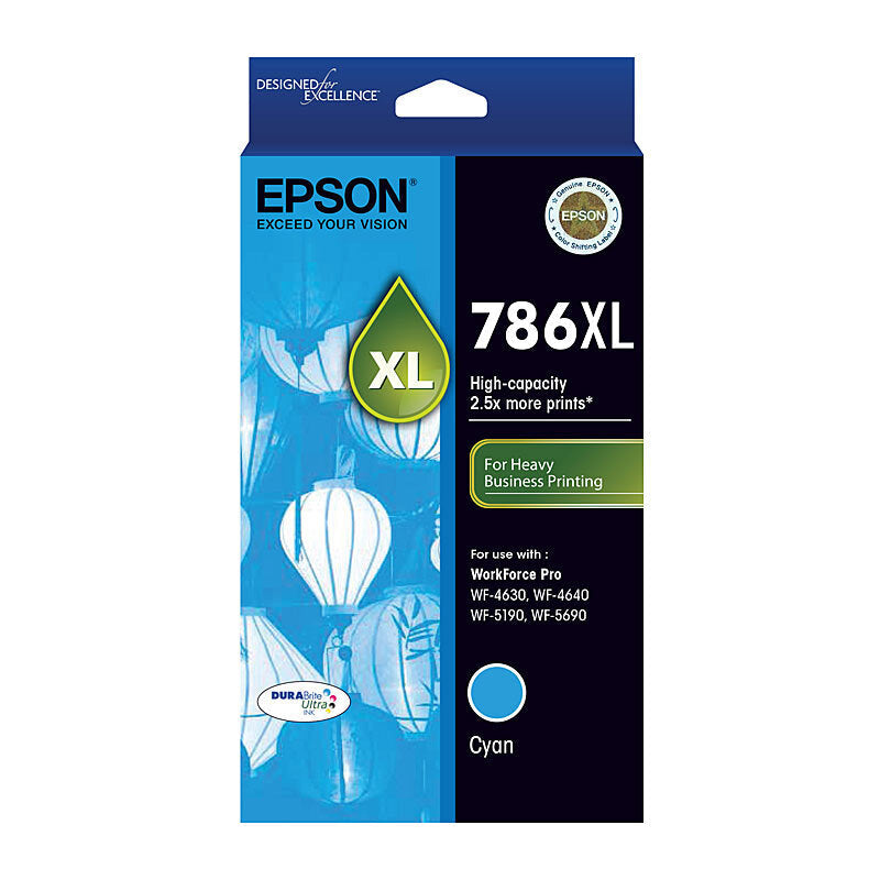 Epson 786XL Cyan Ink Cart Epson