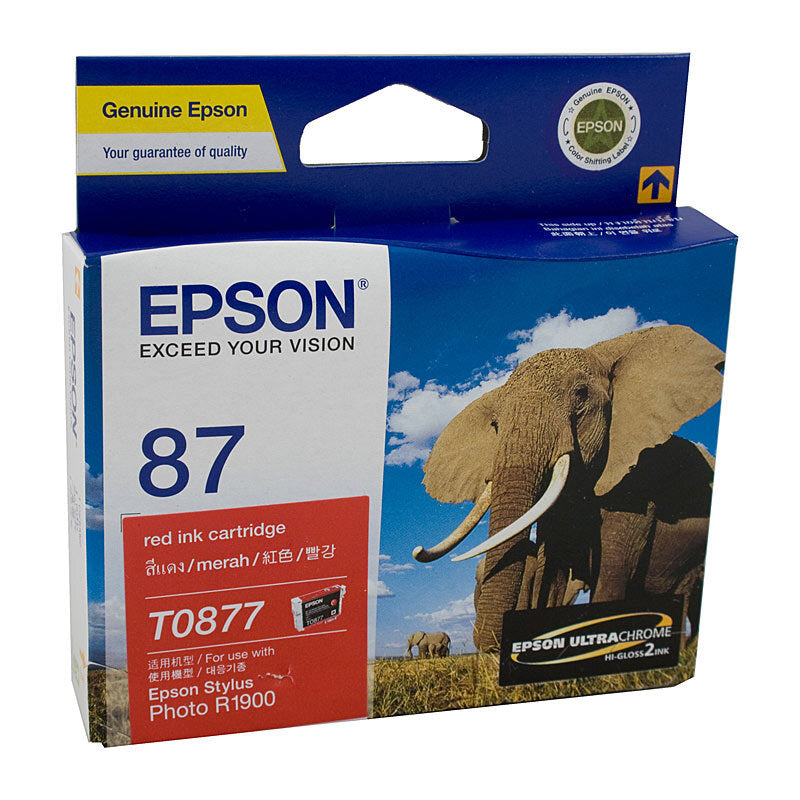 Epson T0877 Red Ink Cart Epson
