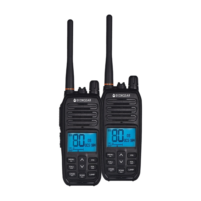 EcoX UHF 5W 2 Pk Black EcoXgear