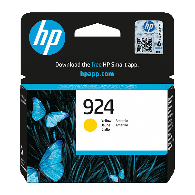 HP #924 Yellow Ink 4K0U5NA HP