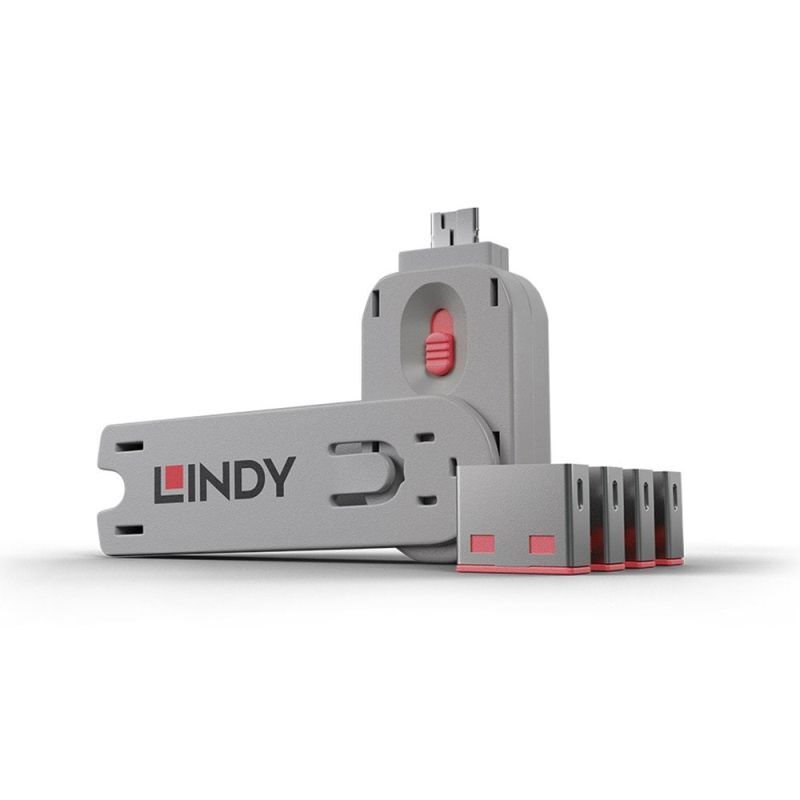 Lindy USBA Port Block/Key x4 P Lindy