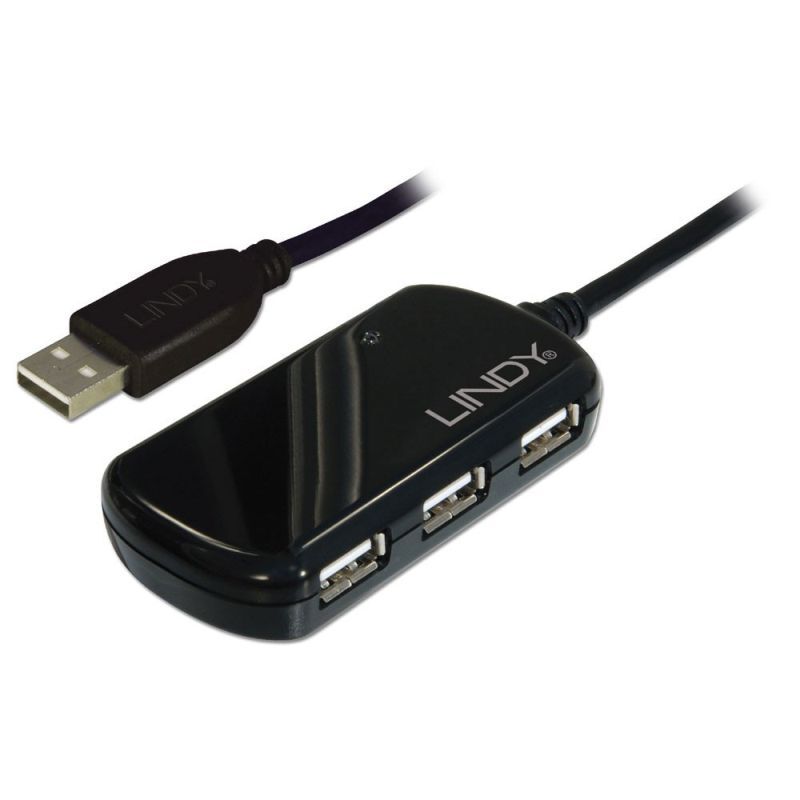 Lindy 8m USB2 Ext Pro 4P Hub Lindy