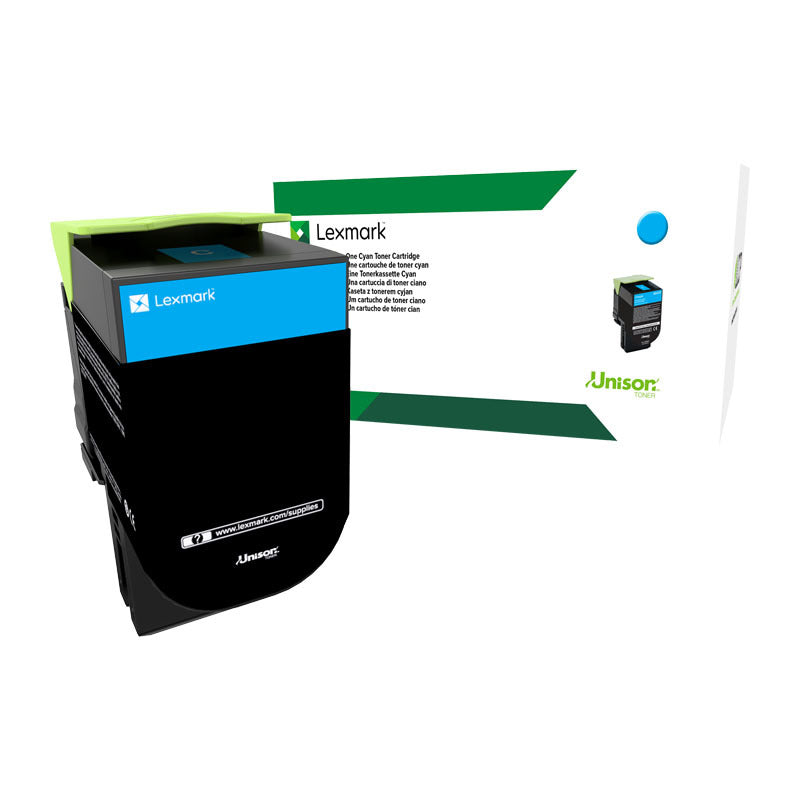 Lexm 708C Cyan Toner Lexmark