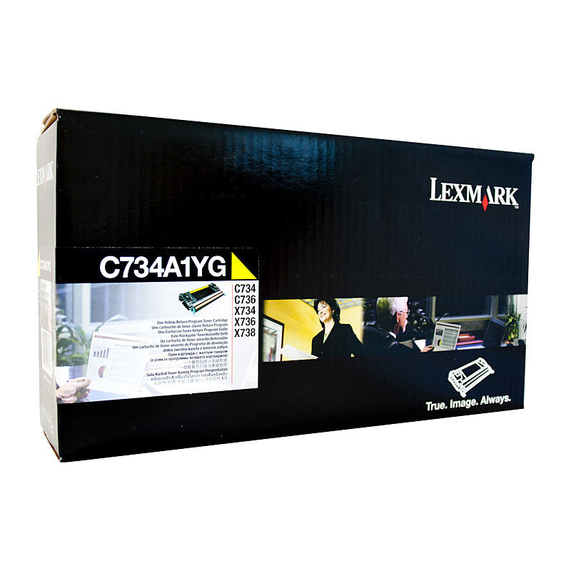 Lexm C734 Yellow Toner Cart Lexmark