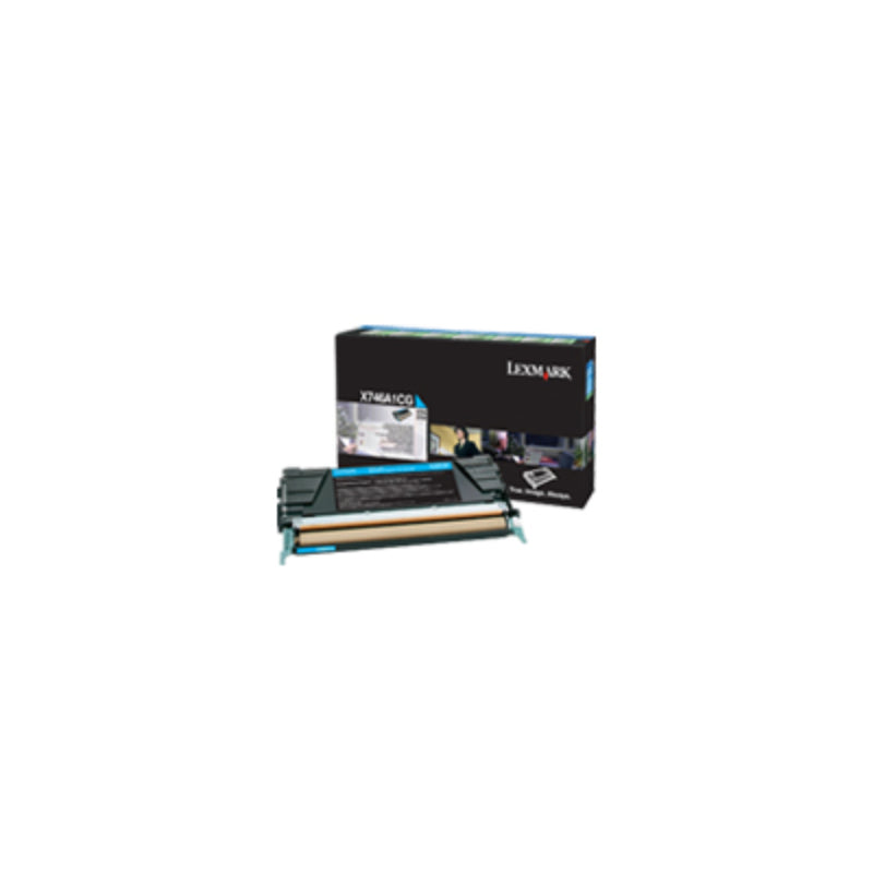 Lexm X746A1CG Cyan Pre Cart Lexmark