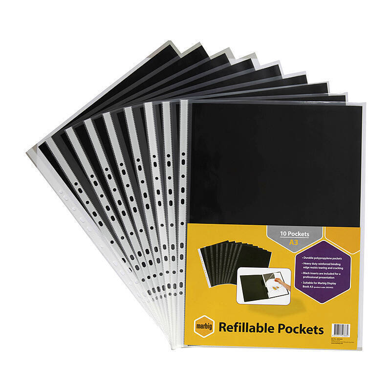 Mbg D/Book Refill A3 10 Pkts Marbig