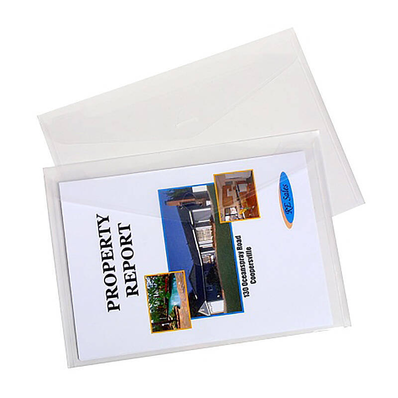 Wallet Compact A4 Clear Pk 4 Marbig