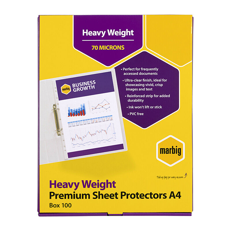 Mbg S/Protectors H/W A4 Pk100 Marbig