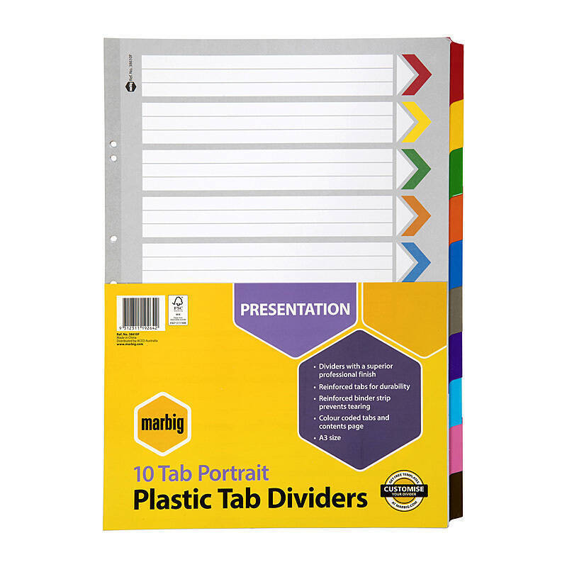 Mbg Dvdr Ptrait Rf Brd A3 10Tb Marbig