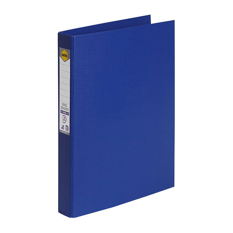 Mbg PE Linen Bndr 3D 25mm Blu Marbig