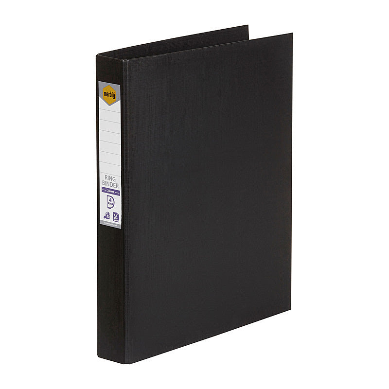 Mbg PE Linen Bndr 4D 25mm Blk Marbig