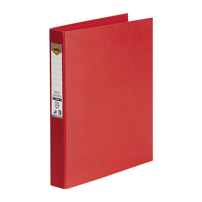 Mbg PE Linen Bndr 4D 25mm Red Marbig