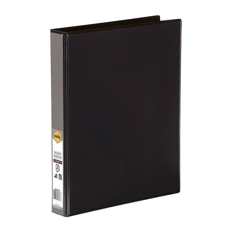 Mbg I/Bndr C/V A4 3Dr 25mm Blk Marbig