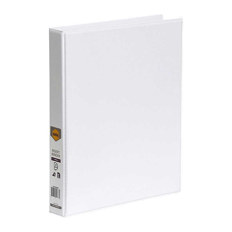 Mbg I/Bndr C/V A4 4Dr 25mm Wht Marbig