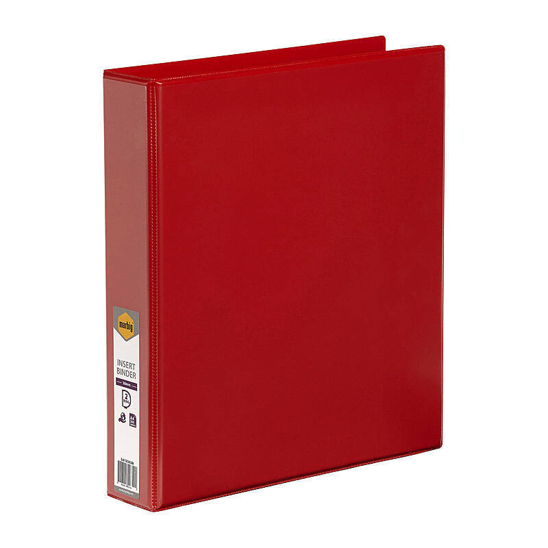 Mbg I/Bndr C/V A4 2Dr 38mm Red Marbig