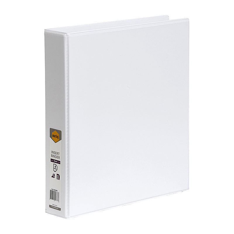 Mbg I/Bndr C/V A4 4Dr 38mm Wht Marbig