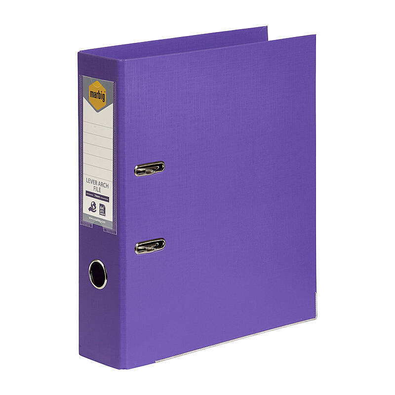 Mbg PE Lever Arch A4 Purple Marbig